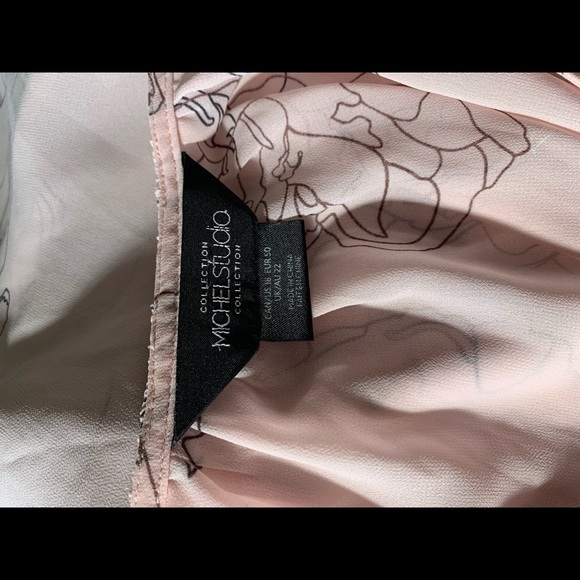 Michel Studio pink floral print blouse size 18 - Picture 5 of 7